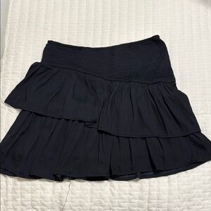 Elegant Black Tiered Skirt